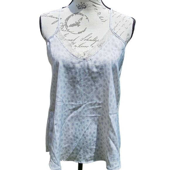 Aerie -1502 Gray Cheetah Print Tie Back‎  Babydoll Camisole Tank Top XS - Picture 1 of 9